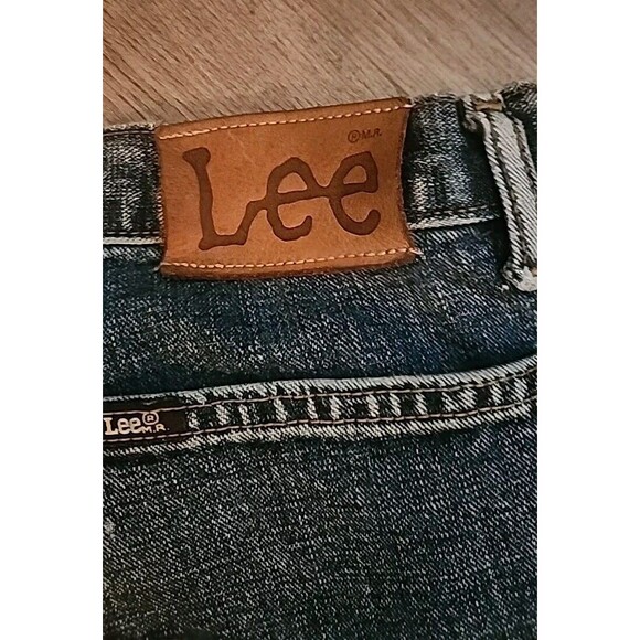 Lee Womens Jeans Straight Medium Wash Size 30 Y2k Vintage Bootcut Distressed - Picture 3 of 8
